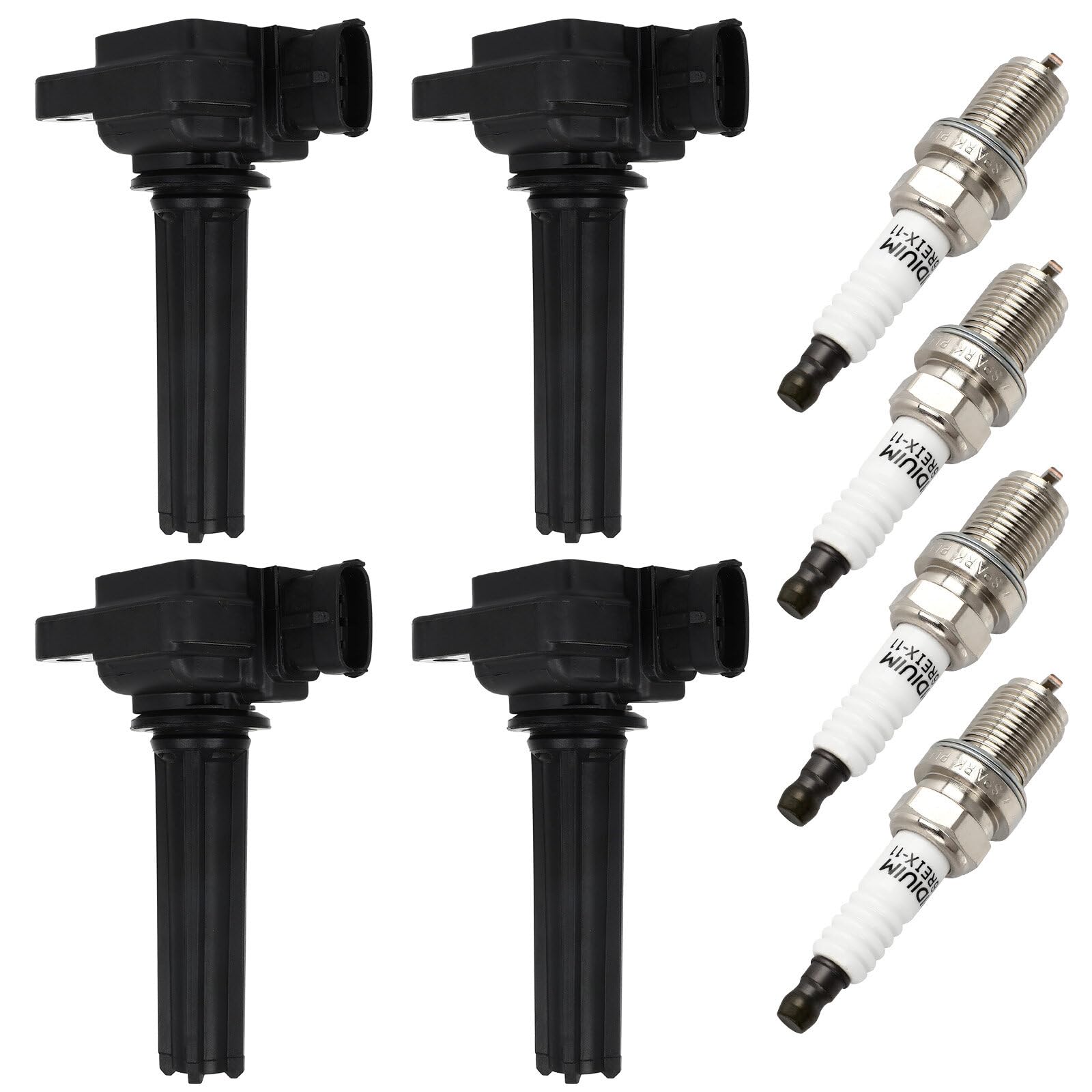 Photo 1 of ECCPP UF526 & 5344 Ignition Coil Pack & Iridium Spark Plugs Set of 4