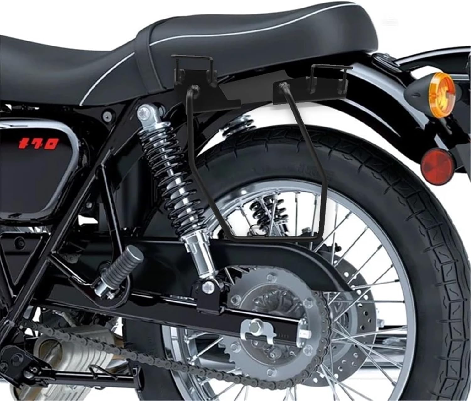 Replacement For W230 MEGURO S1 2025 Motorcycle Left Right Side Bag Mounting Bracket Vintage Travel Support Accessories(Bag rack)