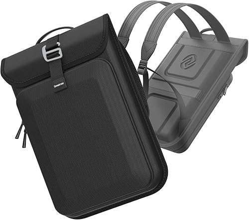 Smatree Mochila rígida para laptop para hombre, compatible con portátiles de 16 a 18 pulgadas, Negro (Grande), Mochila