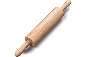 Wooden Rolling Dough for Baking - 17.6 inch Long Smooth Flour Rolling