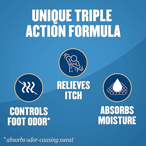 Miniatura 4 de Gold Bond Polvo para pies medicado libre de talco 10 onzas, control de olores y alivio de la picazón de máxima potencia (Paquete de 2)