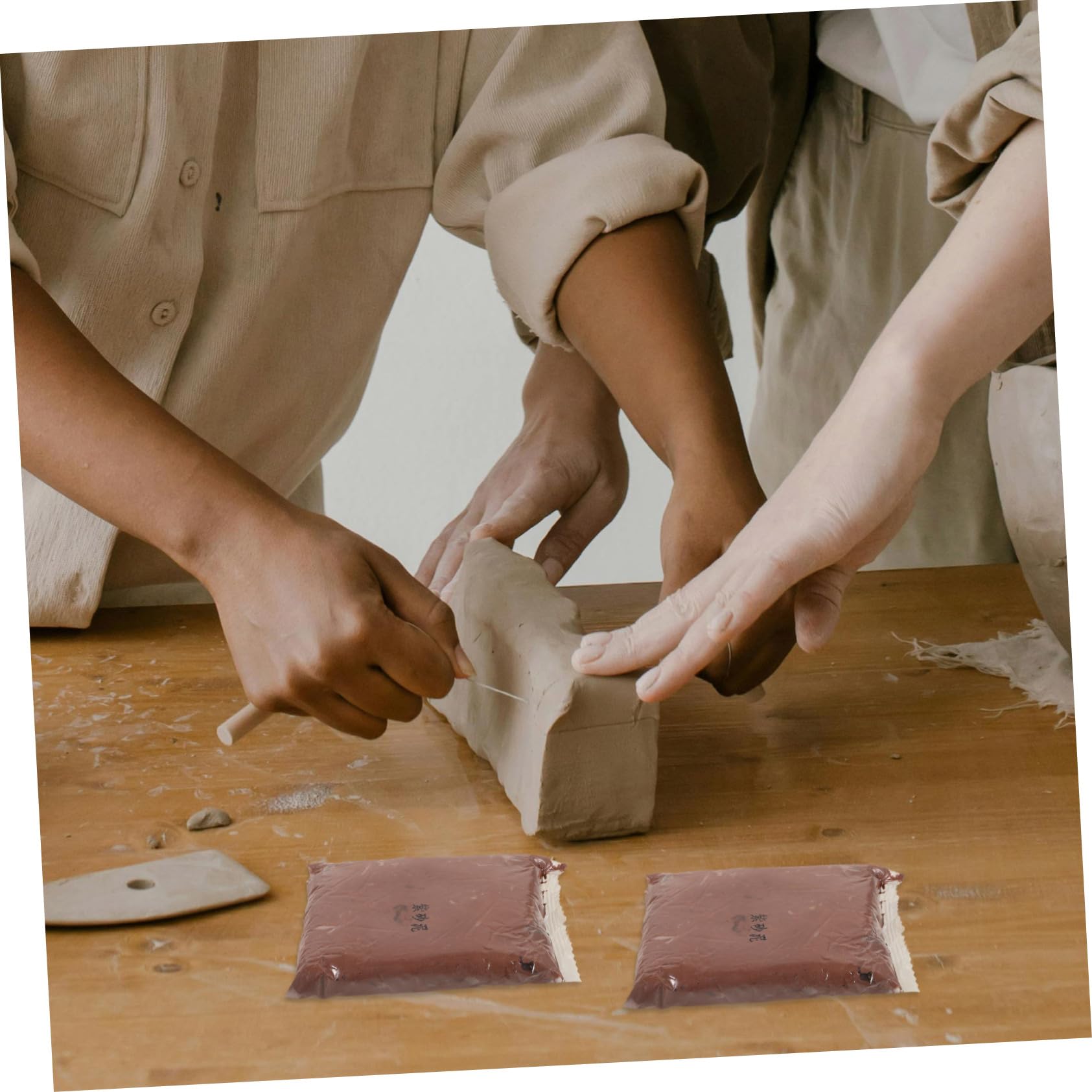 4 Sacchetti Di Kit Di Argilla Fai Da Te Argilla Modellabile Per Ceramica Artigianale Asciugante Aria