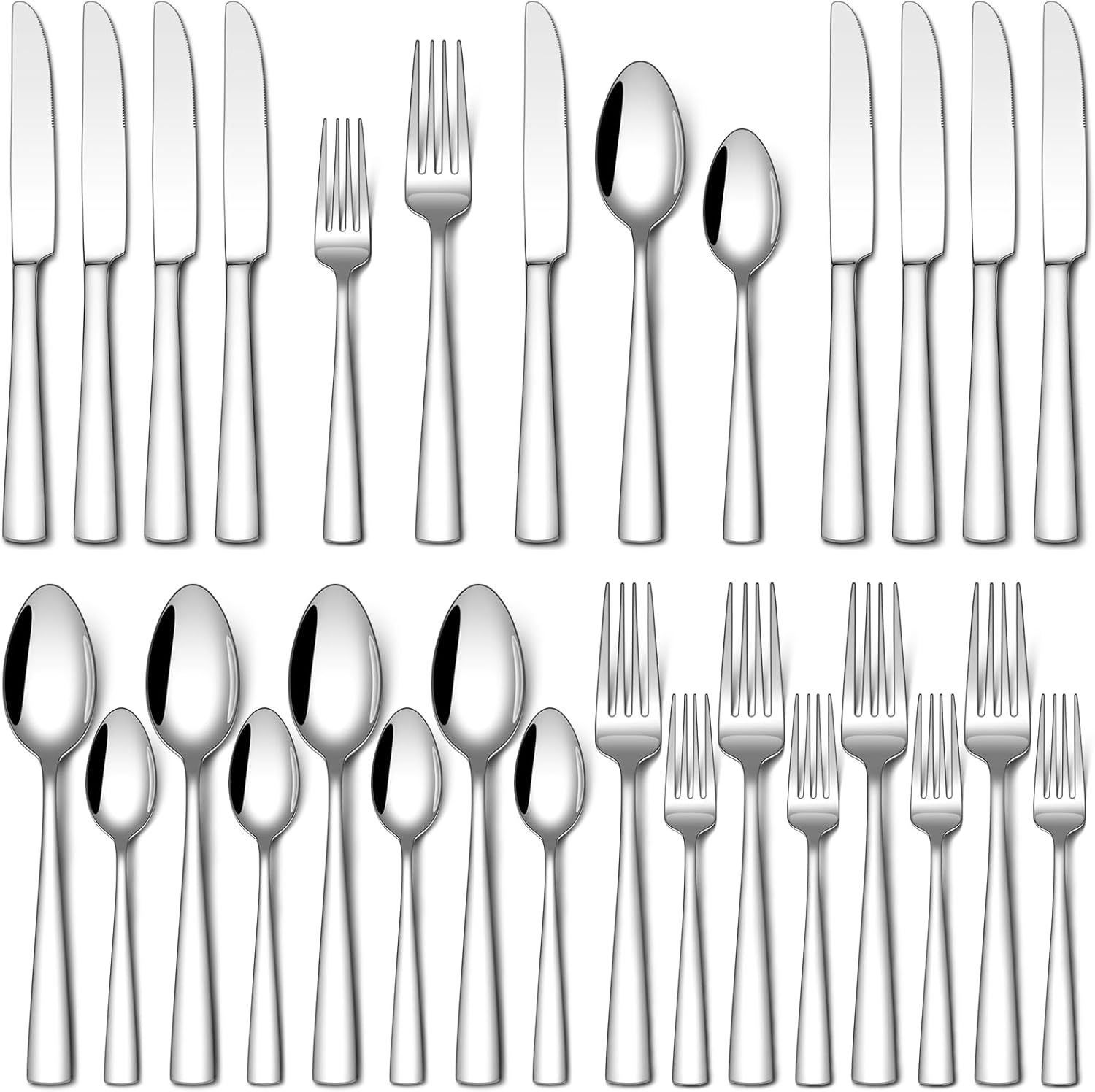 Stapava 20 Piece Silverware Set โ Mirror Polished