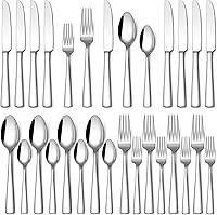 Stapava 20-Piece Stainless Steel Silverware Set for 4 - Mirror Polished Flatware, Dishwasher Safe Cutlery with Forks, Spoons, Knives