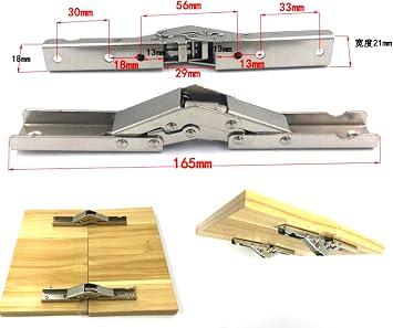 2pcs Stainless Steel 90 Degree Folding Shelf Hinge Bracket Hidden Table Holder Hinge Furniture Accessories Folding Shelves