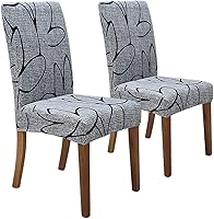 Vista 51 de SPRINGRICO Juego de 4 fundas para sillas de comedor, fundas elásticas para sillas de comedor, de elastano lavables, fundas para sillas Parsons