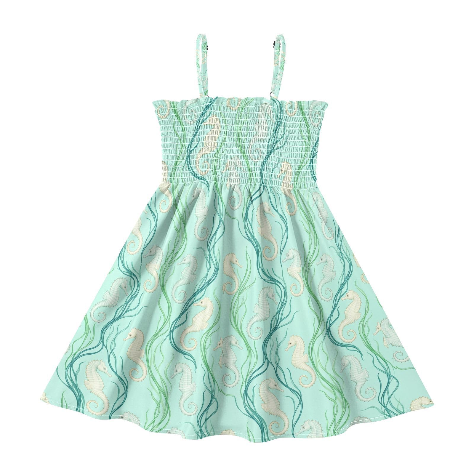 Girls Summer Cami Dress Spaghetti Strap Toddler Girl A Line Princess Dresses Kids Casual…