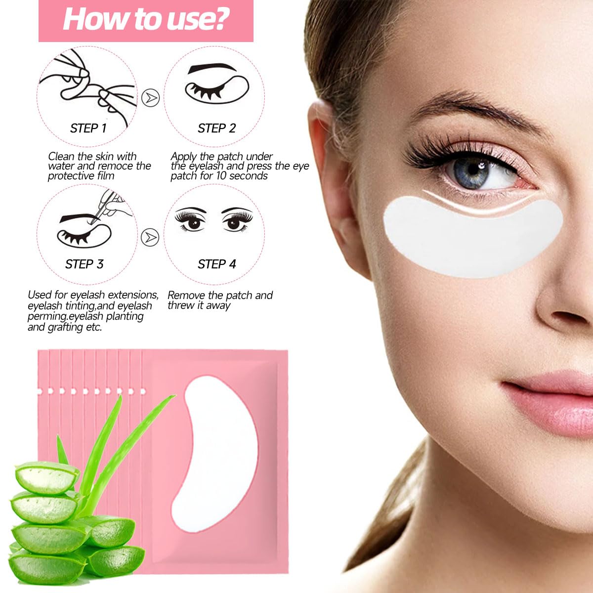 DNSGOOR Professional Eyelash Extension Practice Kit for Beginners
