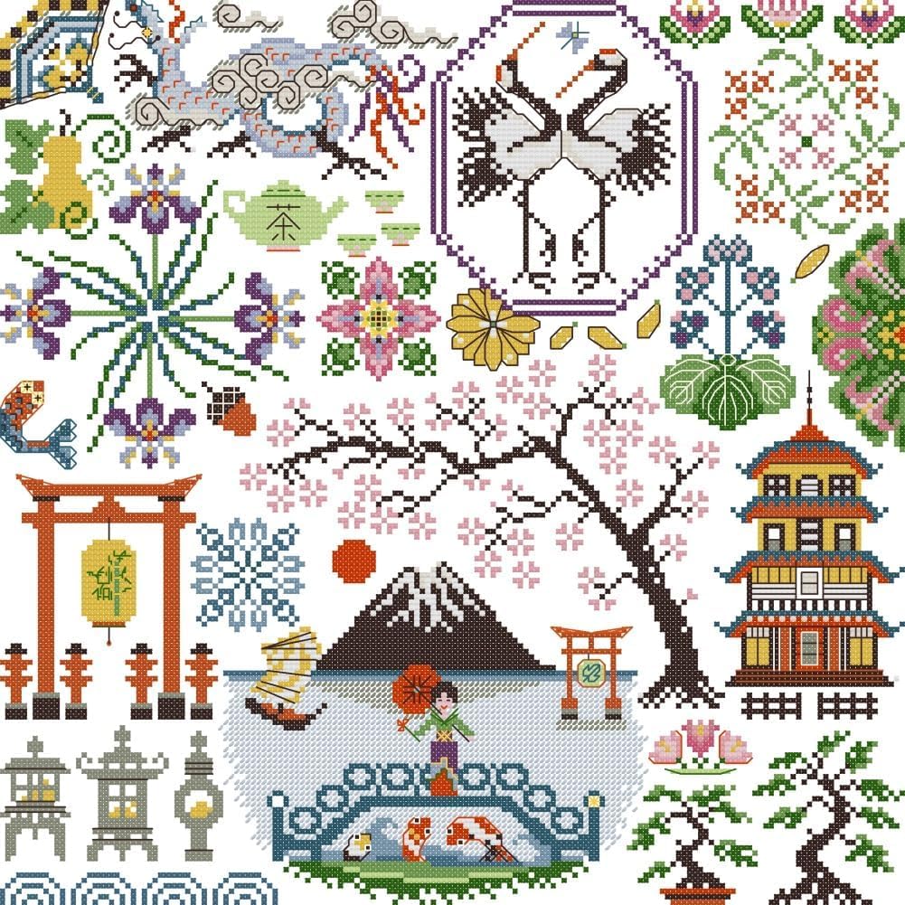 Kit De Broderie Au Point De Croix Naturel Pré-Imprimé En 100 % Coton À Broder Soi-Même (Surnappe