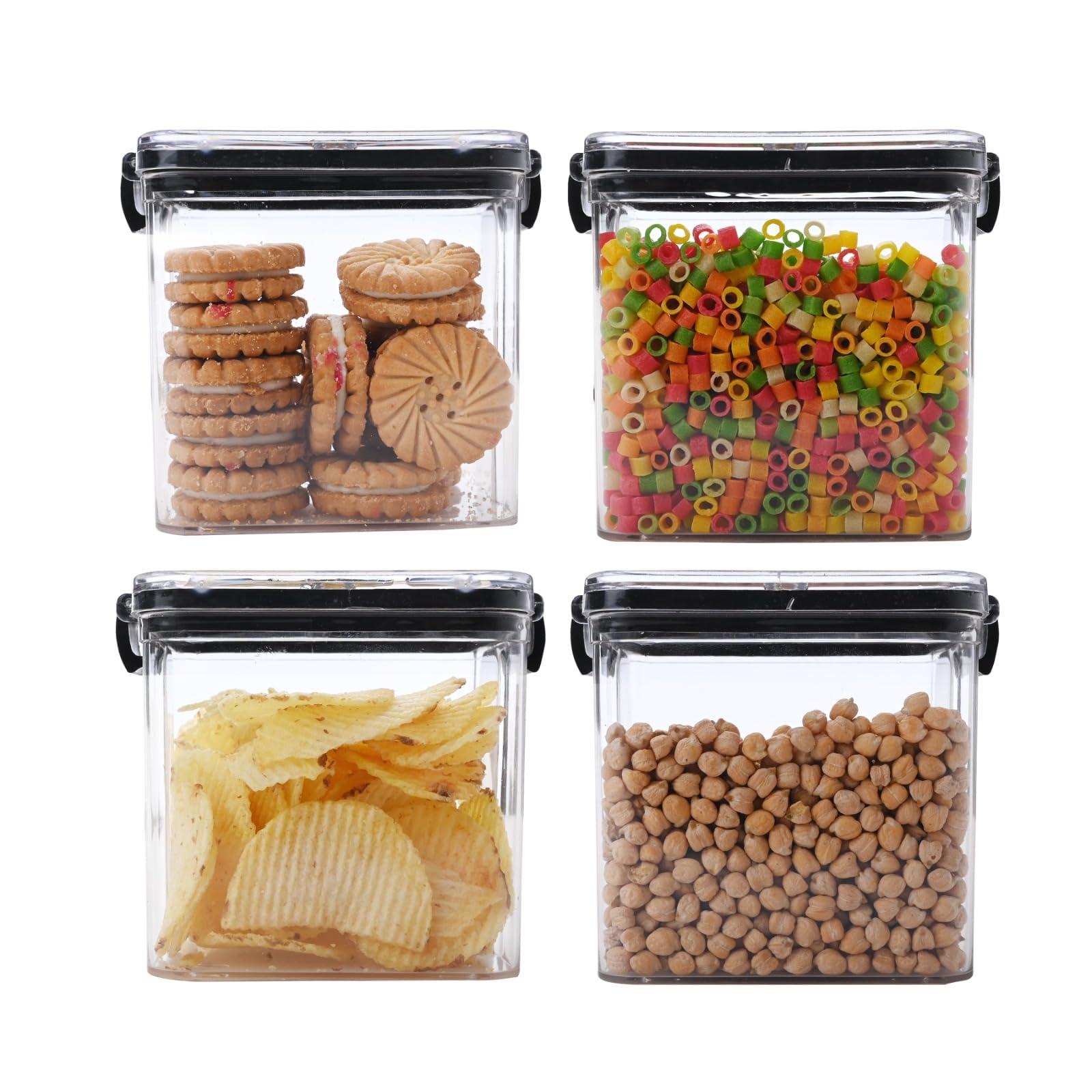Xariya Acrylonitrile Butadiene Styrene Abs Airtight Kitchen Containers Set, Container For Kitchen Storage Set, Airtight Container Set For Kitchen | (4Pc- 700Ml), Brown (B0CRRVB54W) Amazon Price History, Amazon Price Tracker