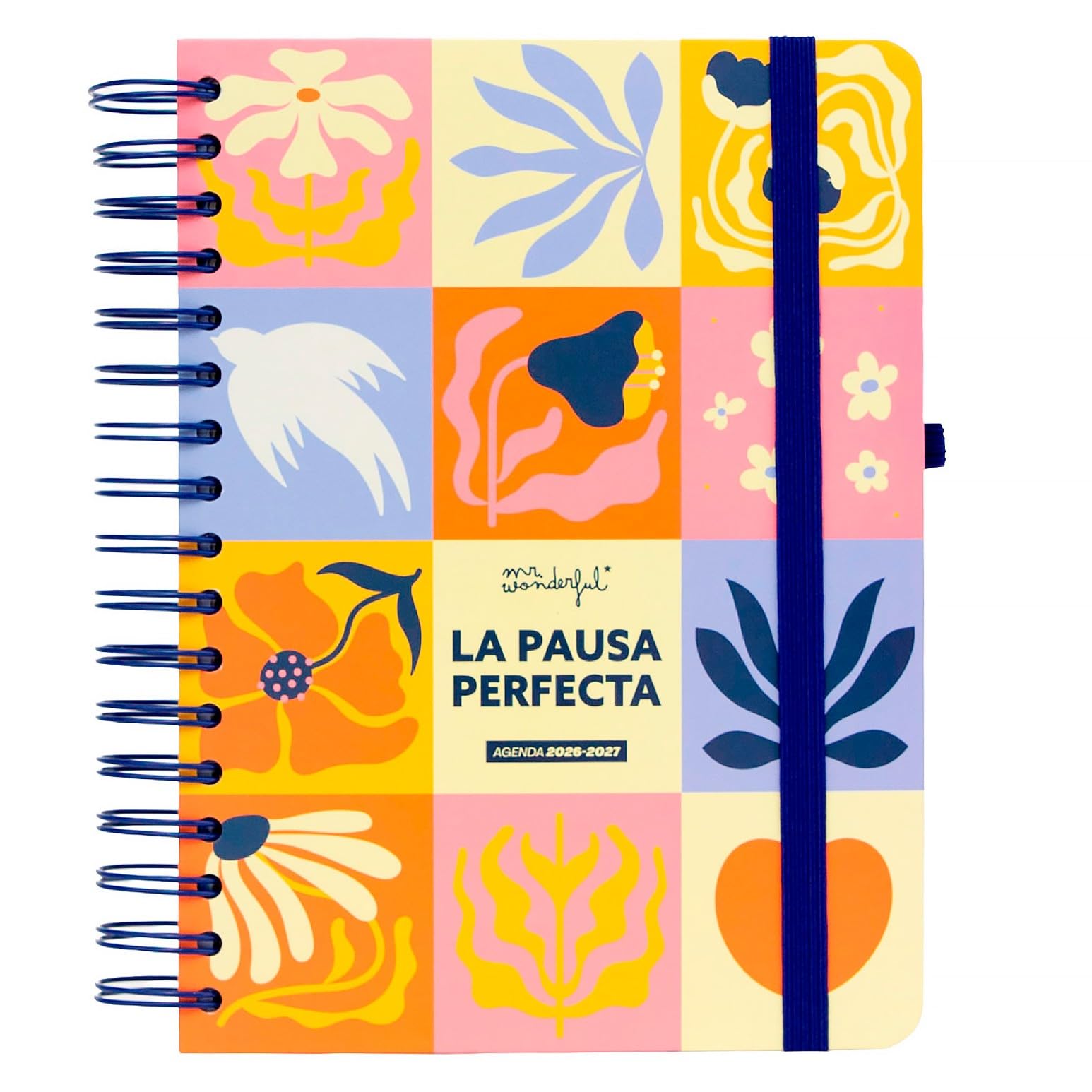 Mr. Wonderful - 2026-2027 School Diary Small Diary with Stickers - Compact Daily Planner September 2026 to August 2027 with Extras and Organization - The Perfect Pause