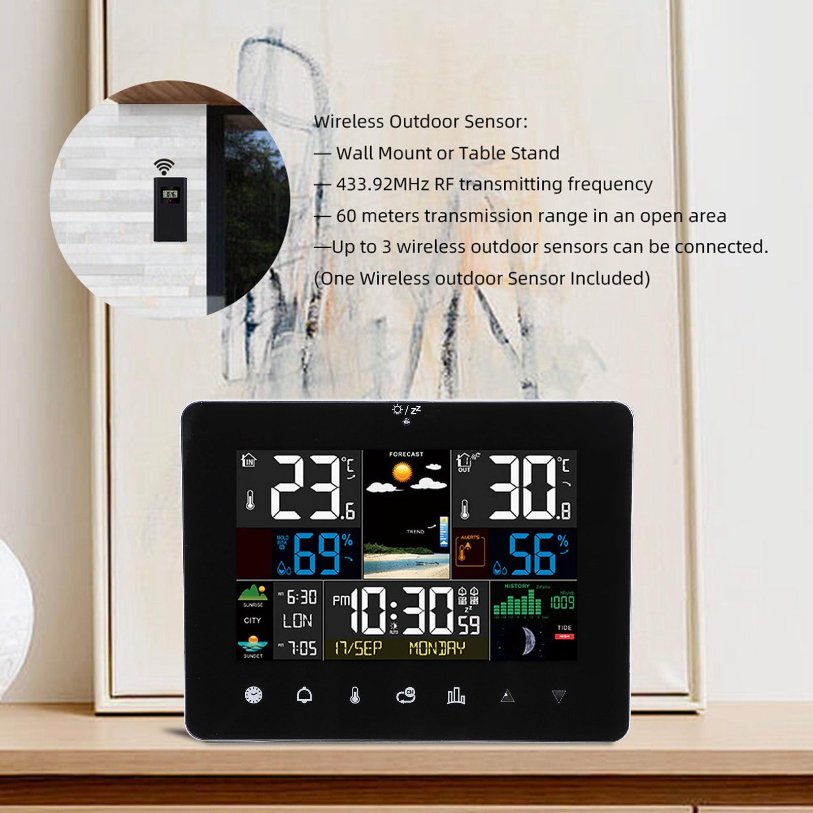 Amazon.com: Digital Weather Station for Home Indoor Outdoor