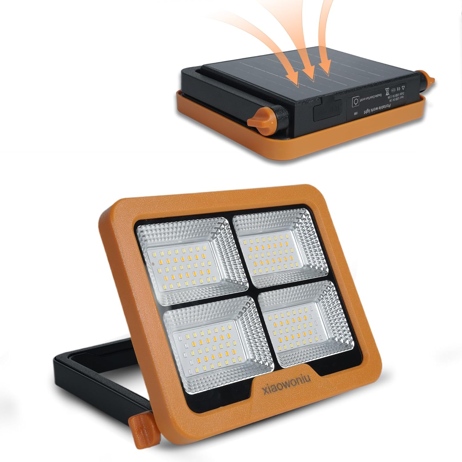 Solar Camping Lantern with 7200mAh Battery, 10000 Lumens Portable Flood Light, Multiple Modes & IP65 Waterproof for Emergencies, Hiking, Outdoors (Regular Style) 7000.0 Milliamp Hours