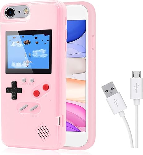 Miniatura 17 de Funda con Gameboy para iPhone, funda protectora retro autoalimentada con 36 juegos pequeños, pantalla a todo color, funda con videojuegos para
