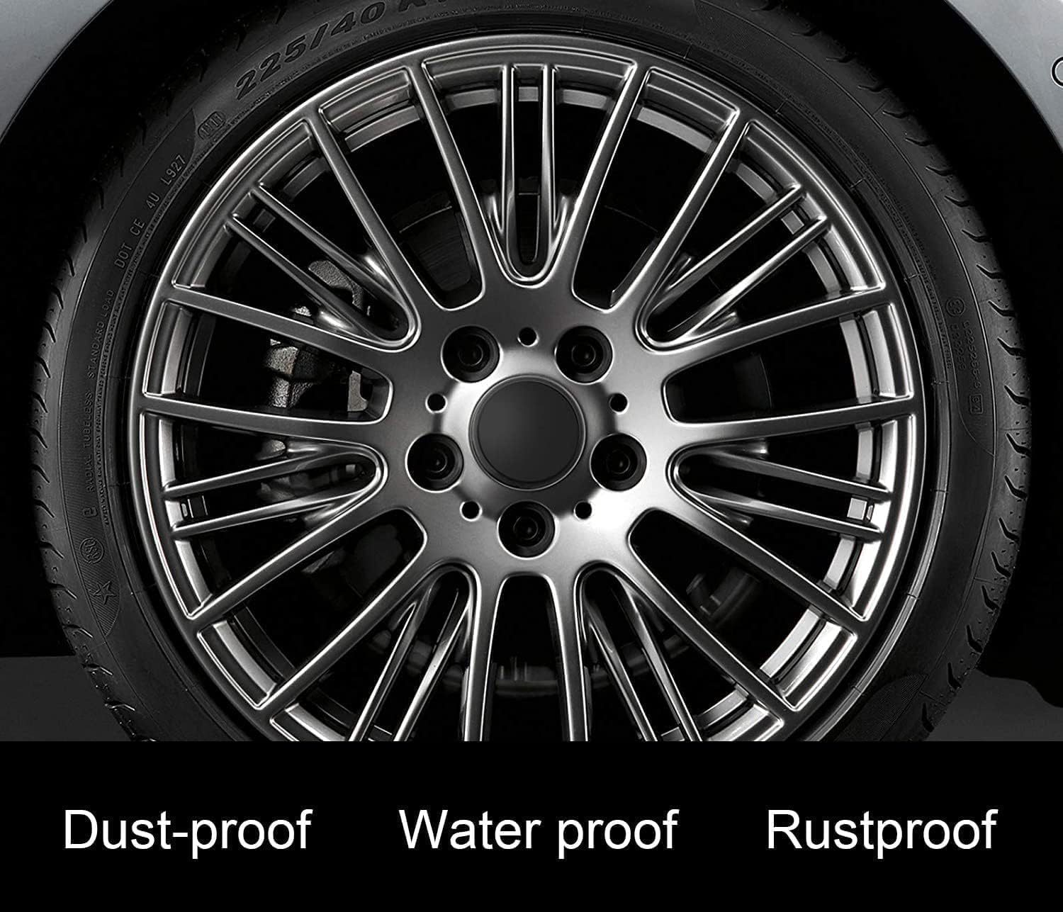 4 Coprimozzi Per Maserati Ghibli, Levante, Quattroporte - Diametro 60mm, Antiruggine E Impermeabili - Foto 6