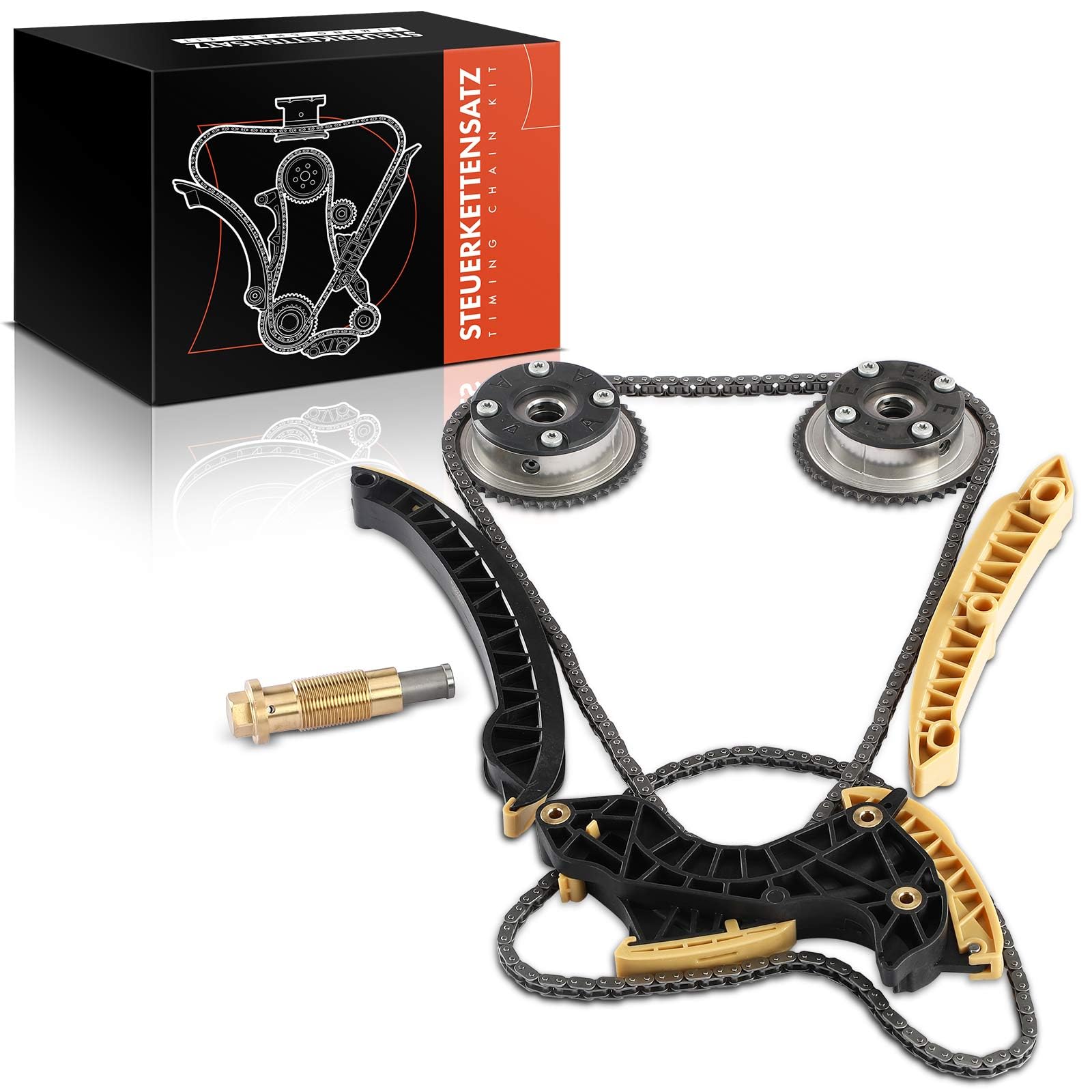 Frankberg Kit catena di distribuzione A2710500900 | Compatibile con: Sprinter 3-T pianale/telaio 906, Autobus Sprinter 3-T n.906, Classe CLC CL203, SLK R171