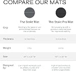 Stakt Foldable Yoga Mat Pro, 2 in 1 with Premium Textured Grip, Non Slip, Folding Exercise and Fitness Mat for Pilates, Strength Training, and High Impact Workouts