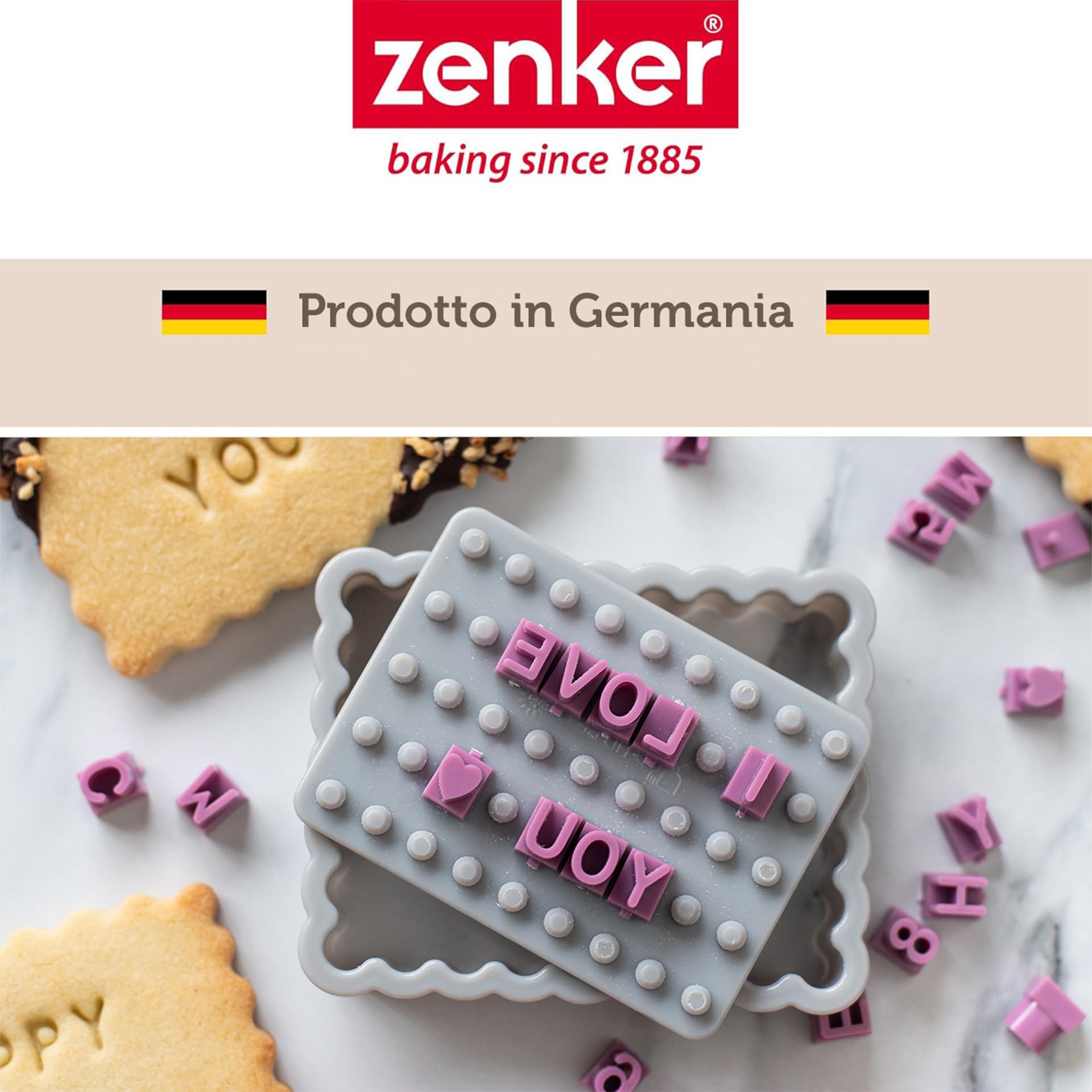 Tagliabiscotti Lettere Zenker - Stampo Per Biscotti Con Alfabeto E Numeri, Plastica - Foto 10