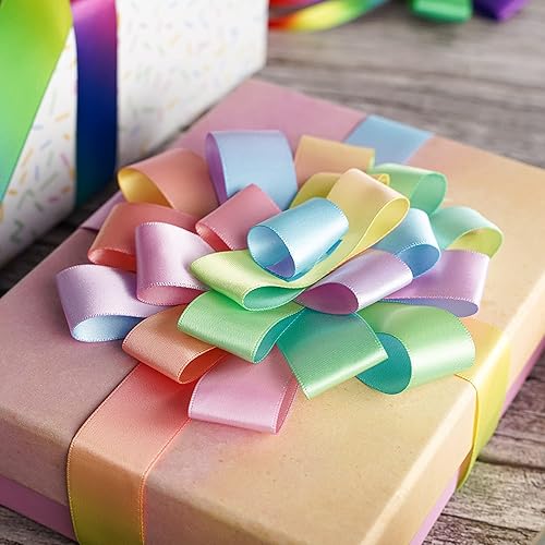 Miniatura 40 de MEEDEE Cinta de feliz día del padre, decoración del día del padre, caja de regalo, decoración de papel de regalo, cinta fina de satén negro surtido