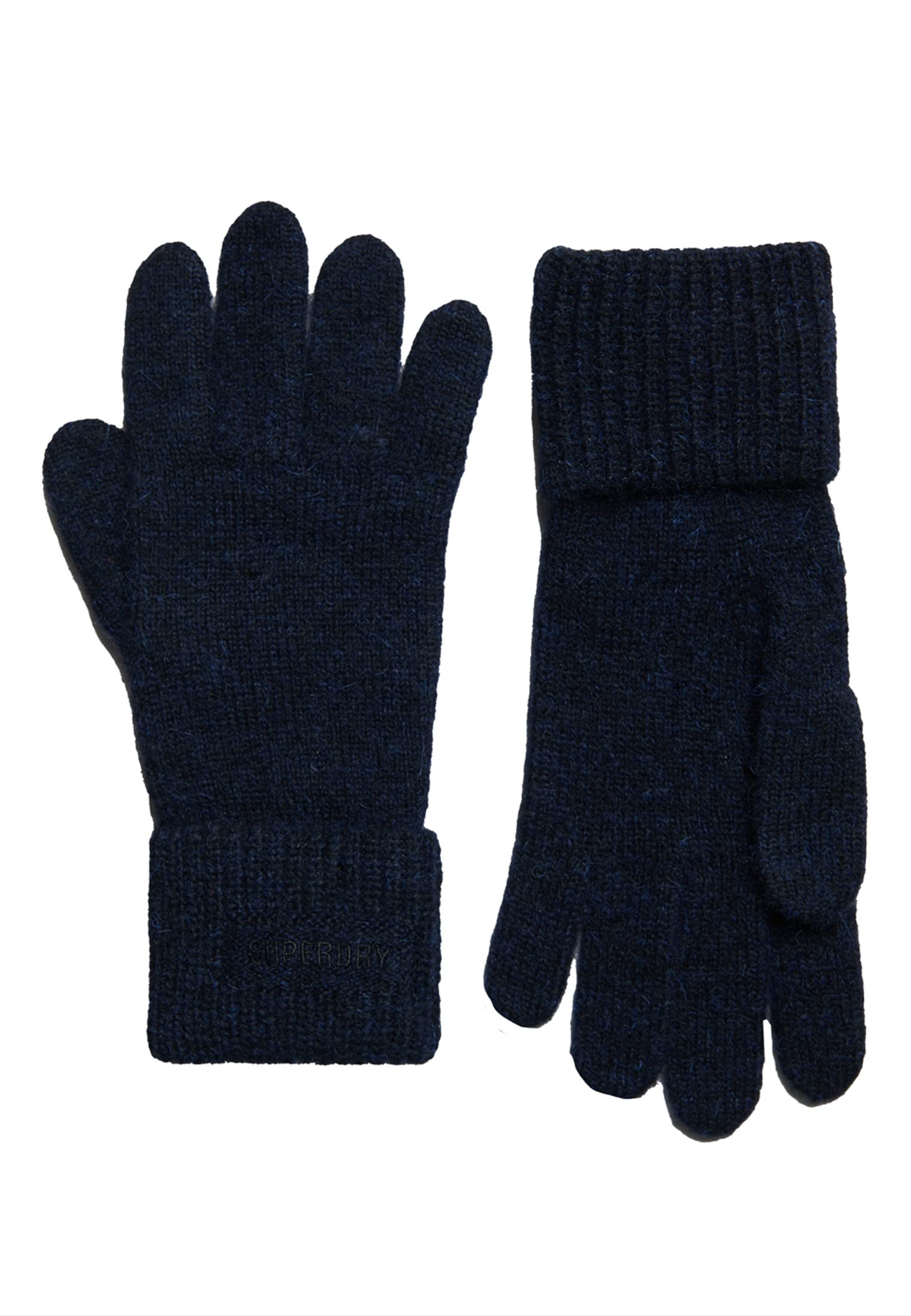 Superdry Women's Dark Navy Essential Ribbed Gloves, One Size