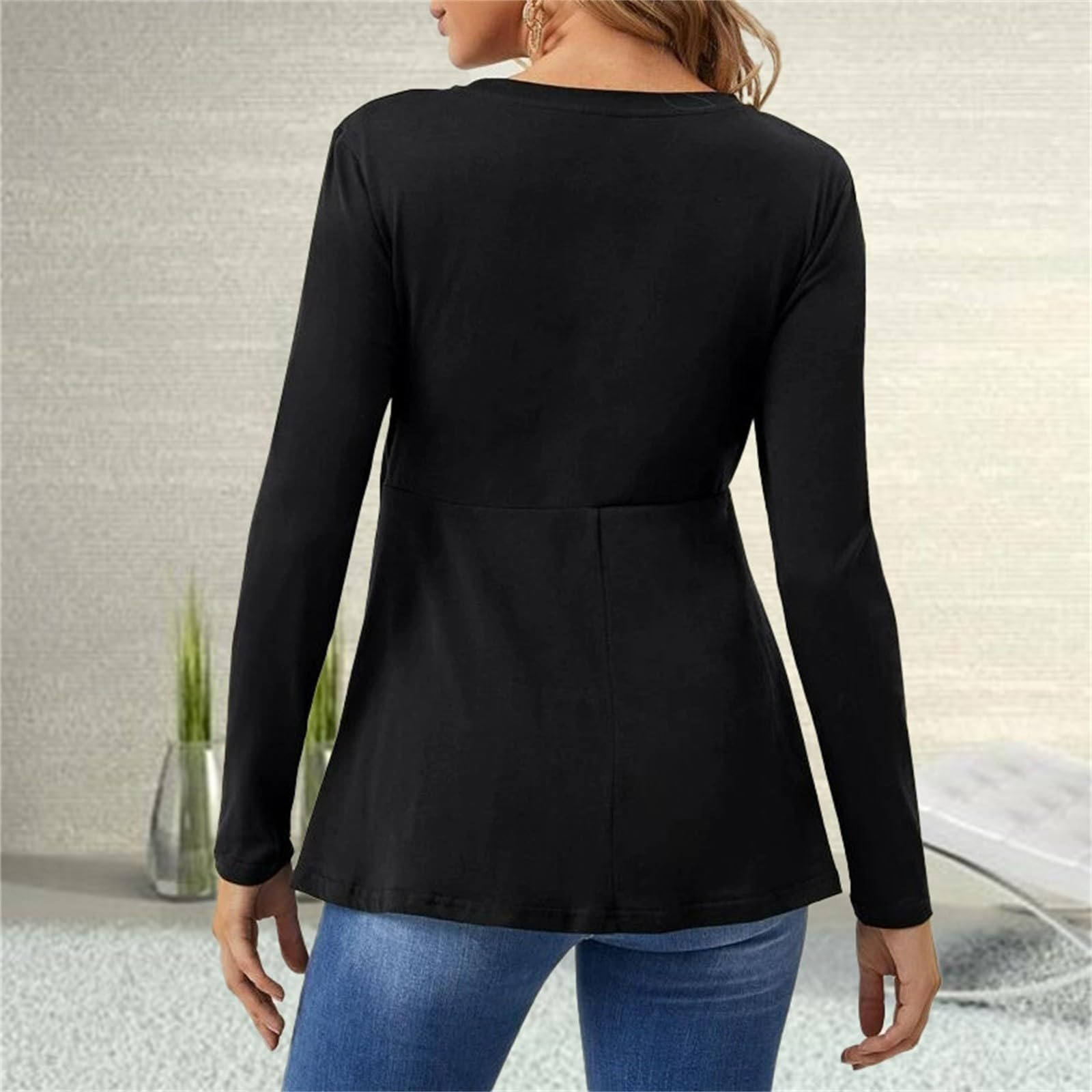 Maglietta Allattamento Premaman Maglia Manica Lunga T Shirt Camicia di maternità Gravidanza Camicetta Donna Elegante Regali La Mogliemaglia