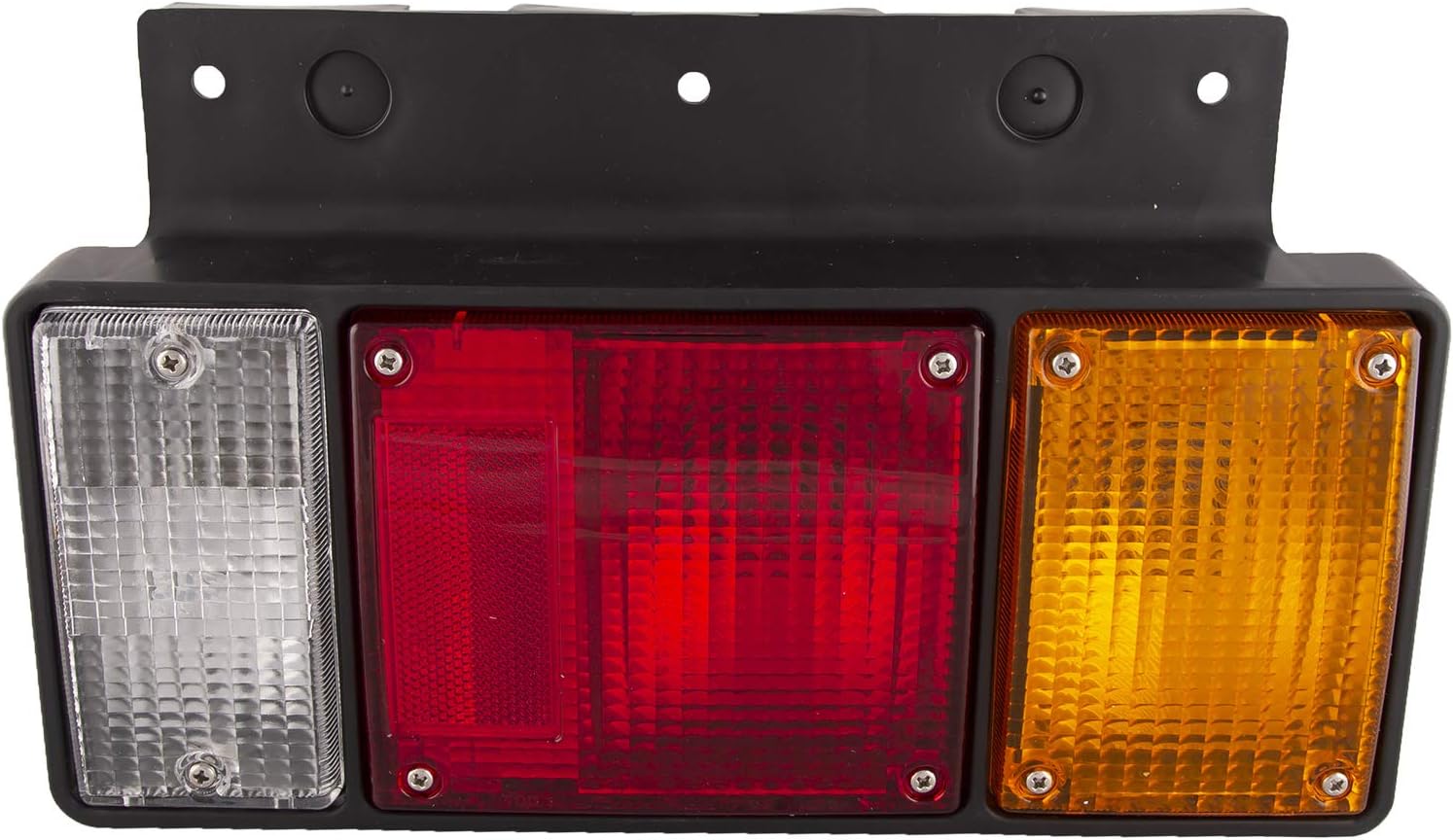 HEADLIGHTSDEPOT Black Housing Incandescent Tail Light Compatible with Isuzu FRR FSR NPR NQR NRR Includes Right Passenger Side Tail Light