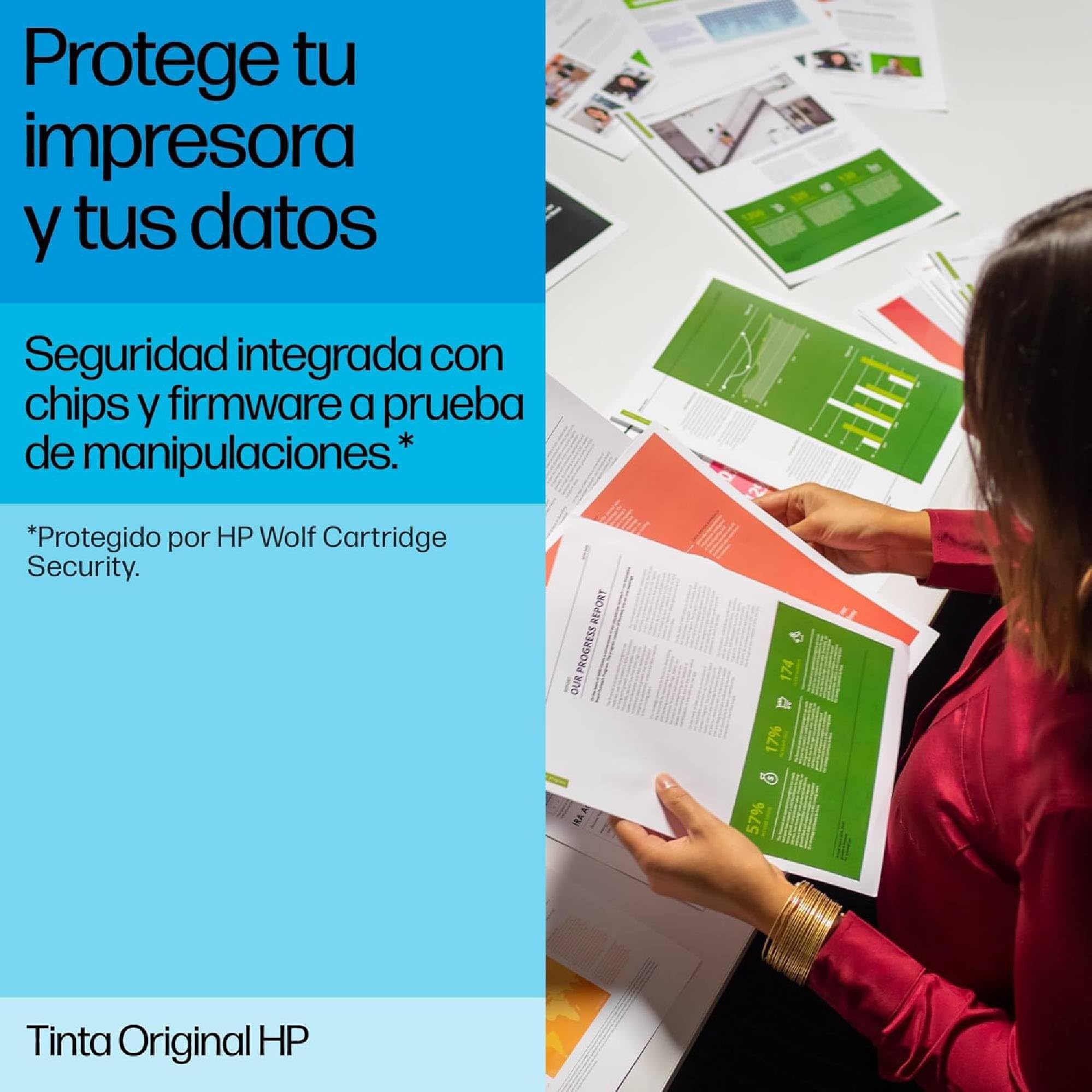 HP 934 Negro, Cian, Magenta, Amarillo, Pack de 4 Cartuchos Tinta Originales | Compatible con OfficeJet 6820, OfficeJet Pro 6230 y 6830, 400 páginas (6ZC72AE)