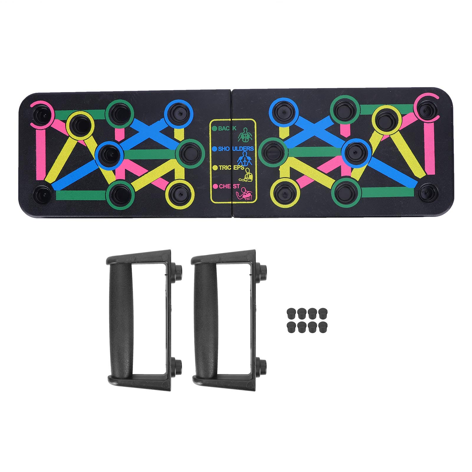 Tavola Per Flessioni Con Conteggio – Push Up Board Multifunzione, Colori Per Gruppi Muscolari, Regolabile, Per Home Gym