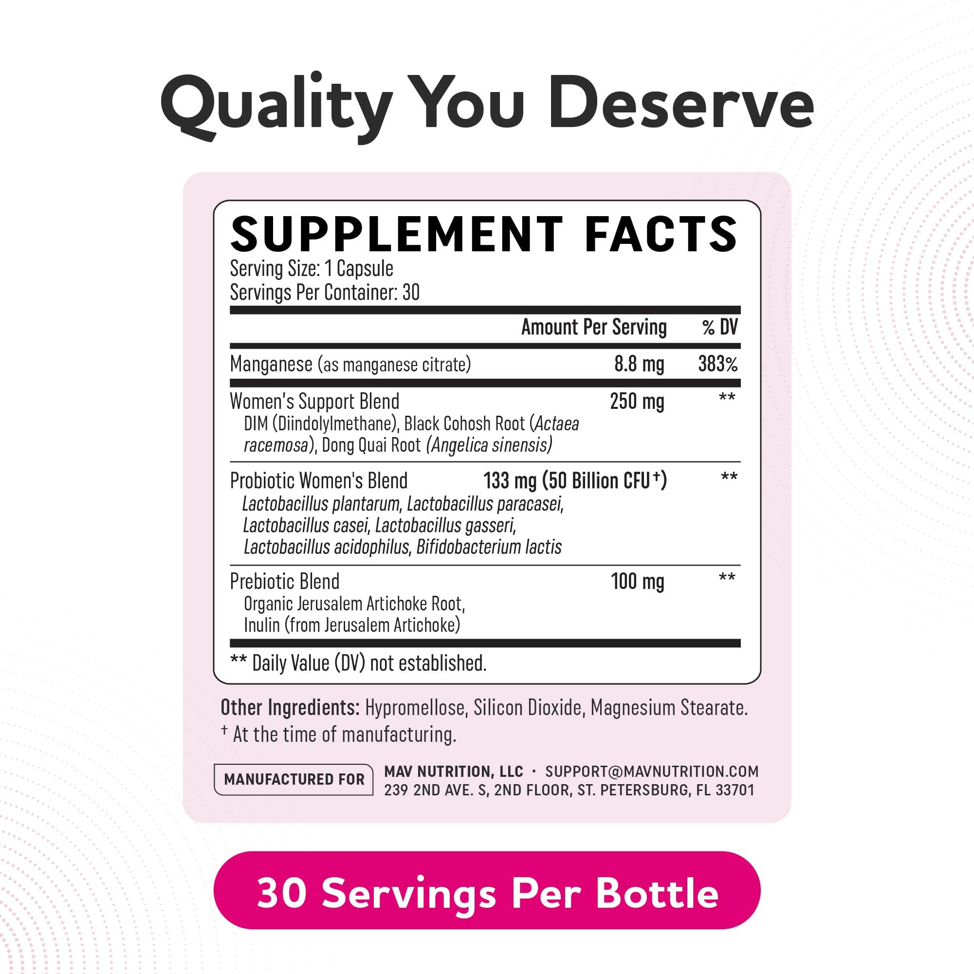 Probiotics for Women, 50 Billion CFU, Vaginal Health & pH Balance Support — Amazon image 6