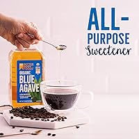 Vista 4 de BetterBody Foods Agave azul orgánico, edulcorante de bajo índice glucémico, 78 oz