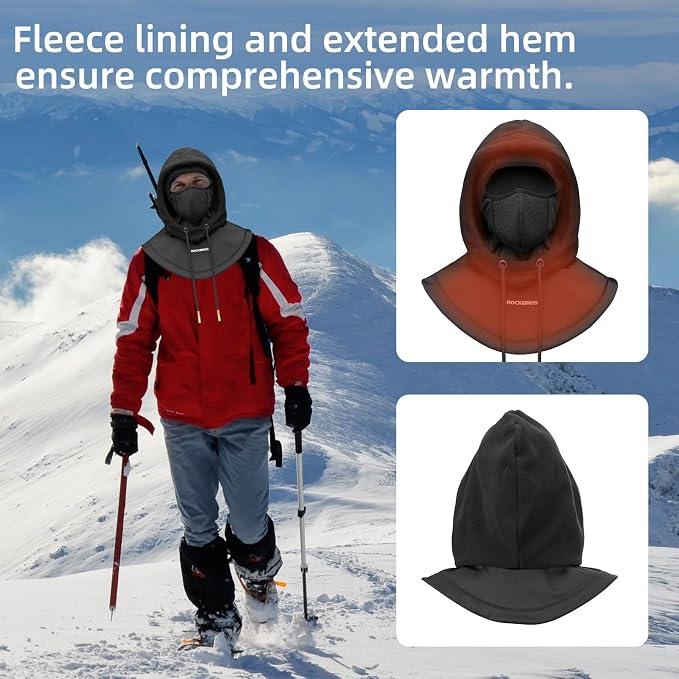 Balaclava térmica de forro polar para clima frío miniatura 6