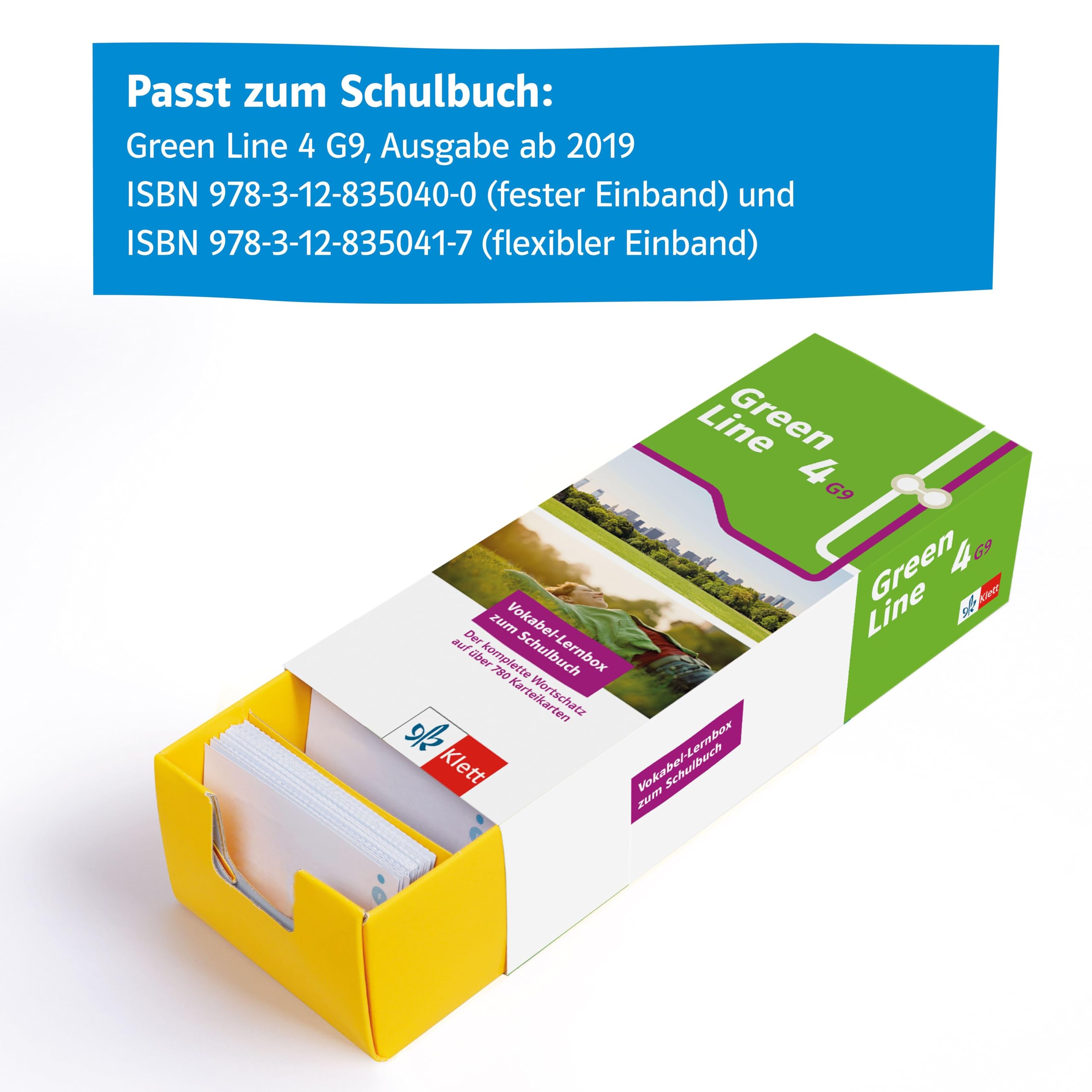 Green Line 4 G9 (Ausgabe ab 2019) Klasse 8 Vokabel-Lernbox zum Schulbuch: Englisch passend zum Lehrwerk üben (Green Line G9. Ausgabe ab 2019)