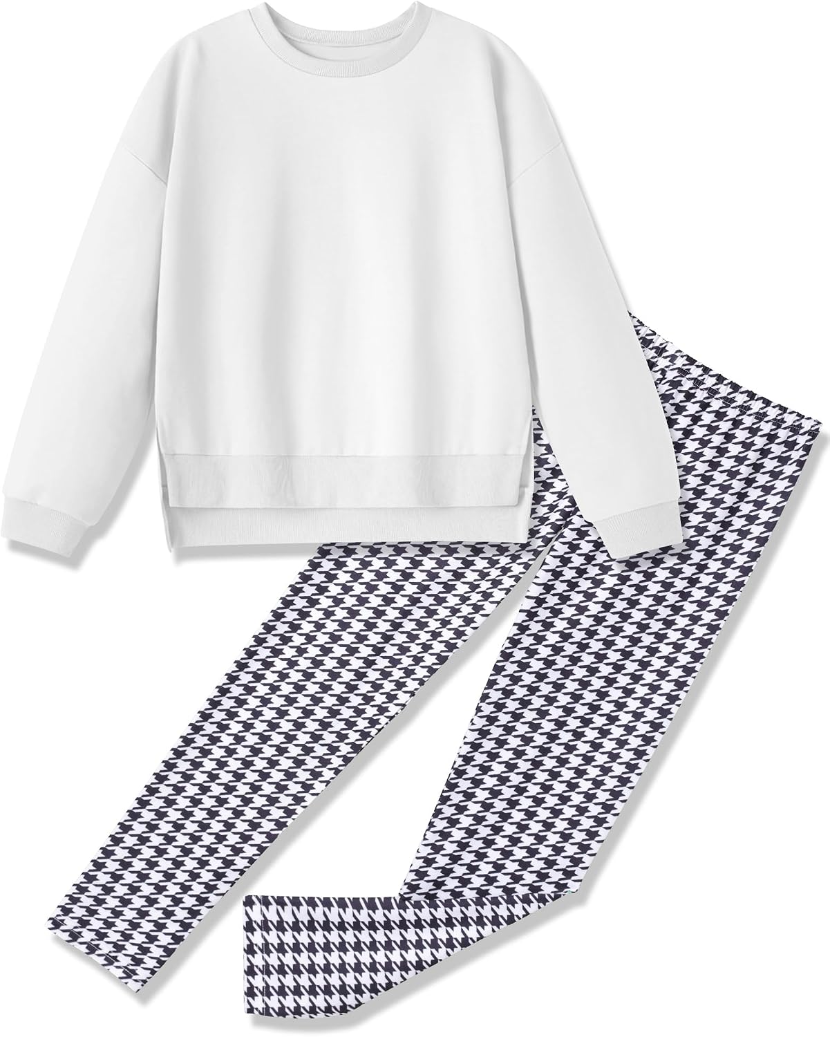 Girl Clothes Sweatshirt Pullover Leggings Tracksuits Outfit 2PC Girls Clothes Size 6-14