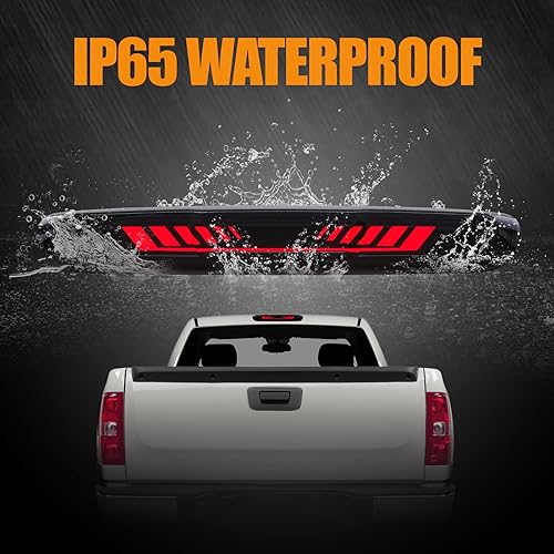 Miniatura 258 de Tercera tercera luz de freno para Chevy Silverado 1999-2006/GMC Sierra 1500 2500 3500HD, 2007 Silverado/Sierra Classic Modelo LED Time Tunnel