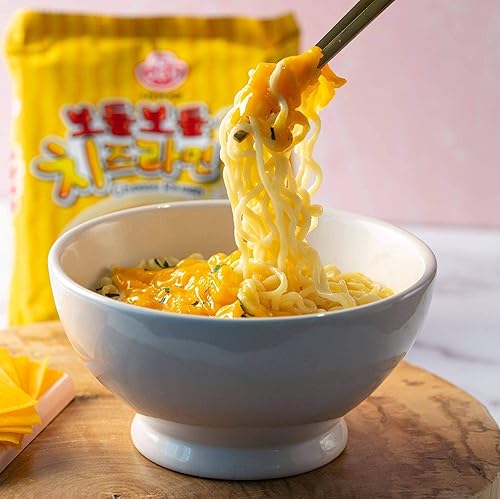Vista 8 de [OTTOGI] Ramen de queso salteado, fideos instantáneos de estilo coreano, deliciosamente queso y picante (4.59 oz), paquete de 4