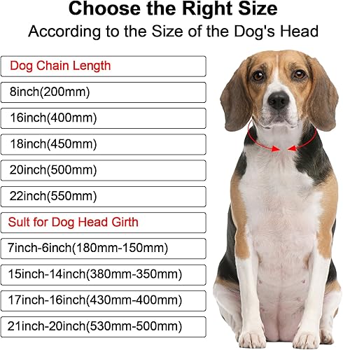 Miniatura 6 de Collar de cadena para perro, collar cubano de diamante con purpurina, collar de cadena de metal para caminar con diseño de hebilla segura para