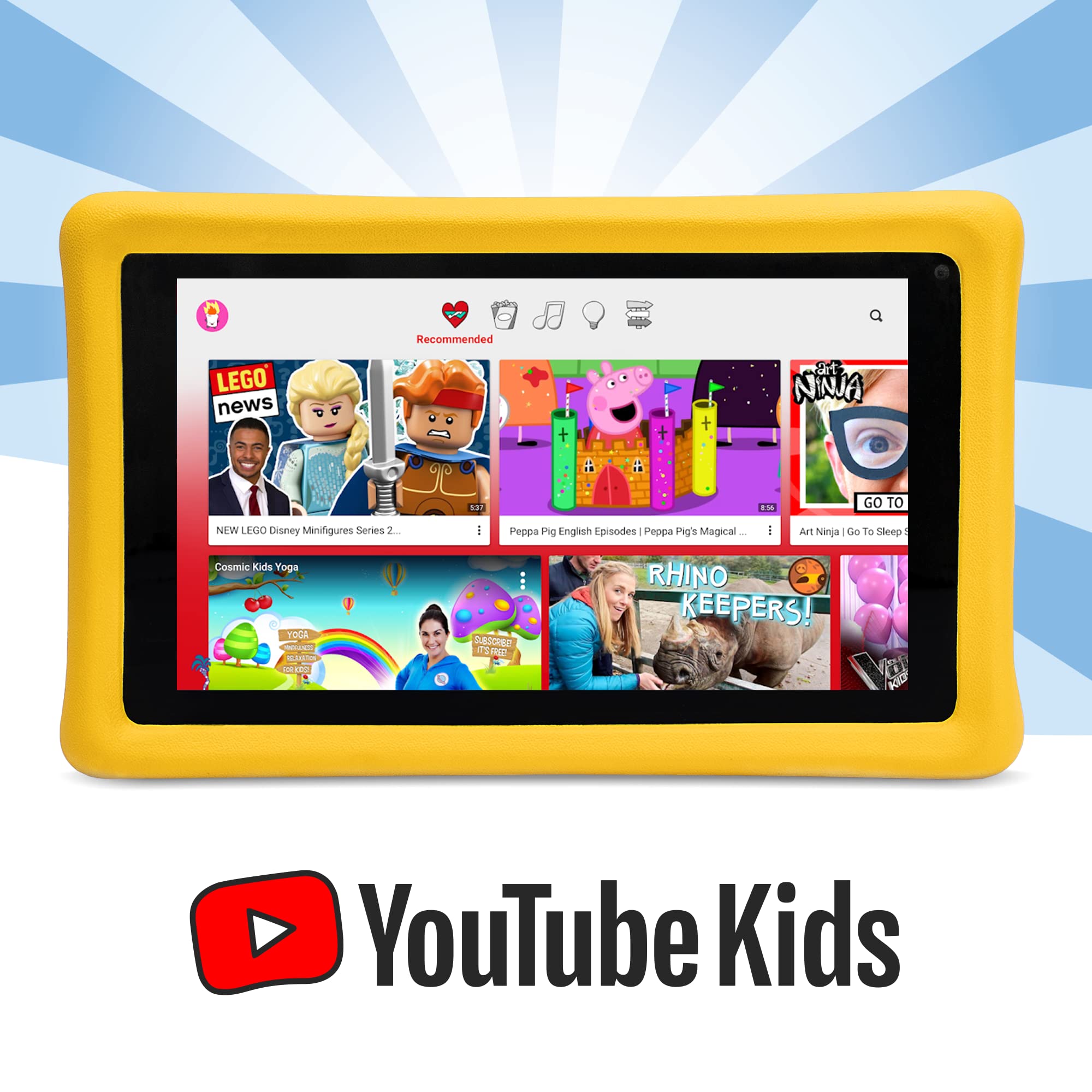 Disney Kids Tablet 7 Pouces - Pebble Gear Toy Story Tablet pour Enfants avec Coque adaptée aux Enfants, contrôle Parental, Filtre de lumière Bleue, 500+ Jeux, apps, e-Books, Wi-FI, 16 GB