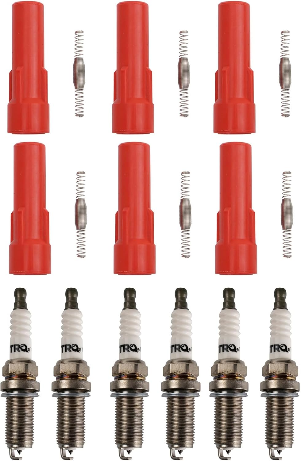 TRQ Performance Ignition Coil and Spark Plug Kit 12 Piece Compatible with 2001-2016 Subaru Outback 2008-2016 Legacy 2006-2007 B9 Tribeca 2008-2014 Tribeca