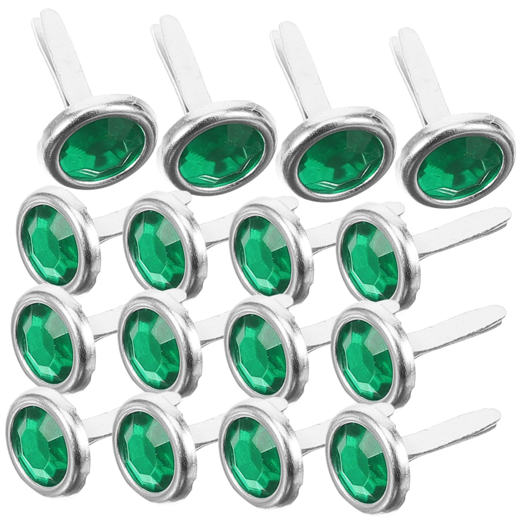 Mipcase DIY Brads 100pcs Paper Brads Round Head Craft Making Brads Metal Craft Supplies