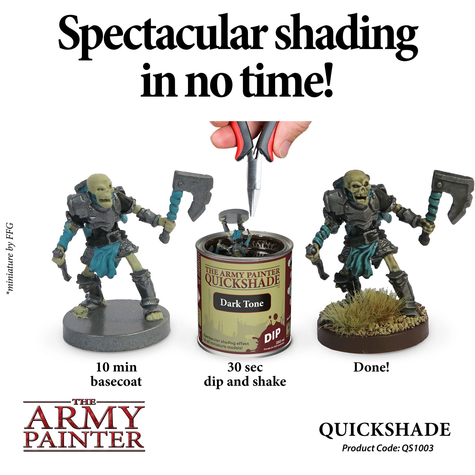 The Army Painter Quick Shade Dip, Tono scuro, 250ml