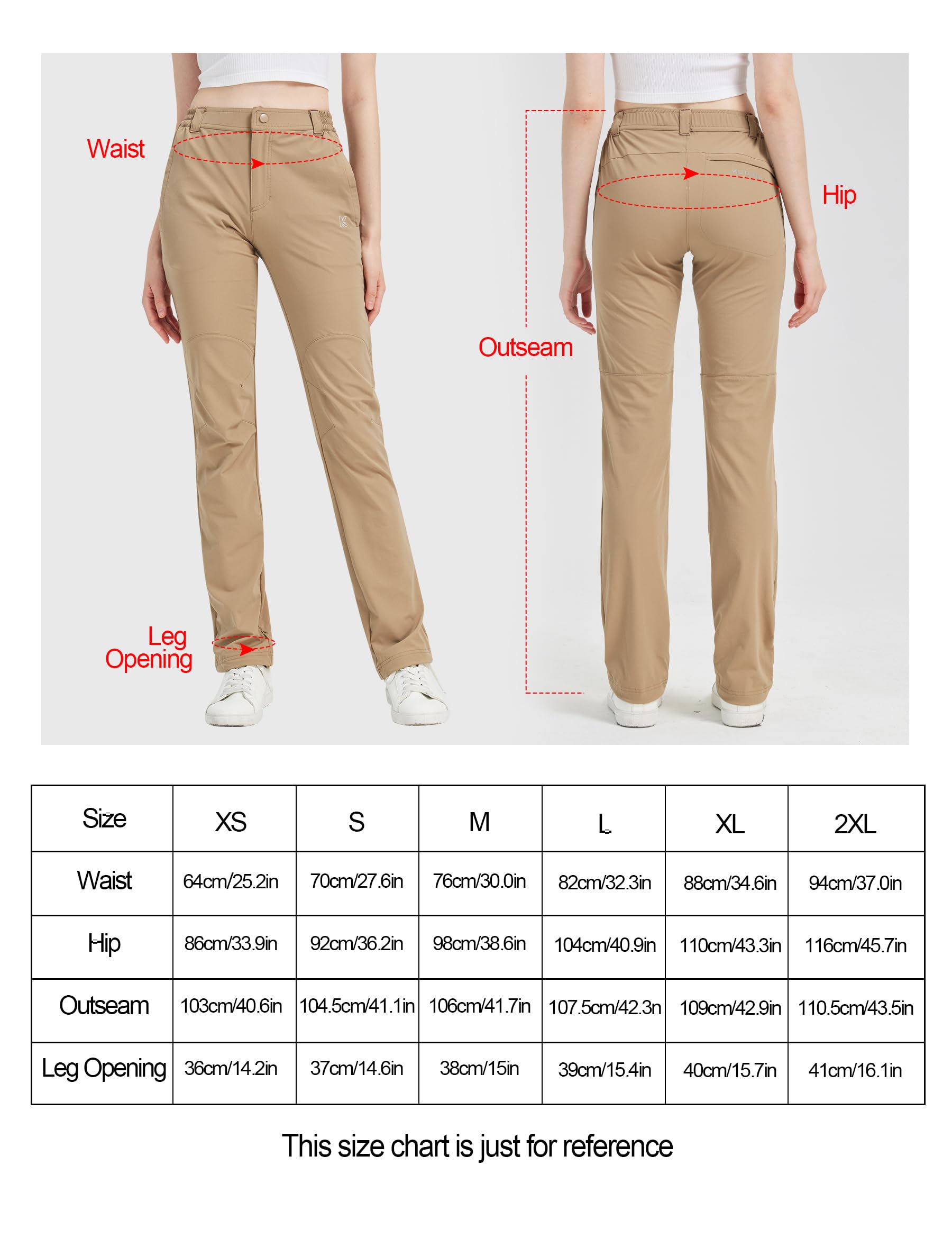 KUTOOK Pantaloni Trekking Donna Estivi Asciugatura Rapida Pantaloni Cargo Donna Traspiranti Elasticizzati Montagna Escursionismo