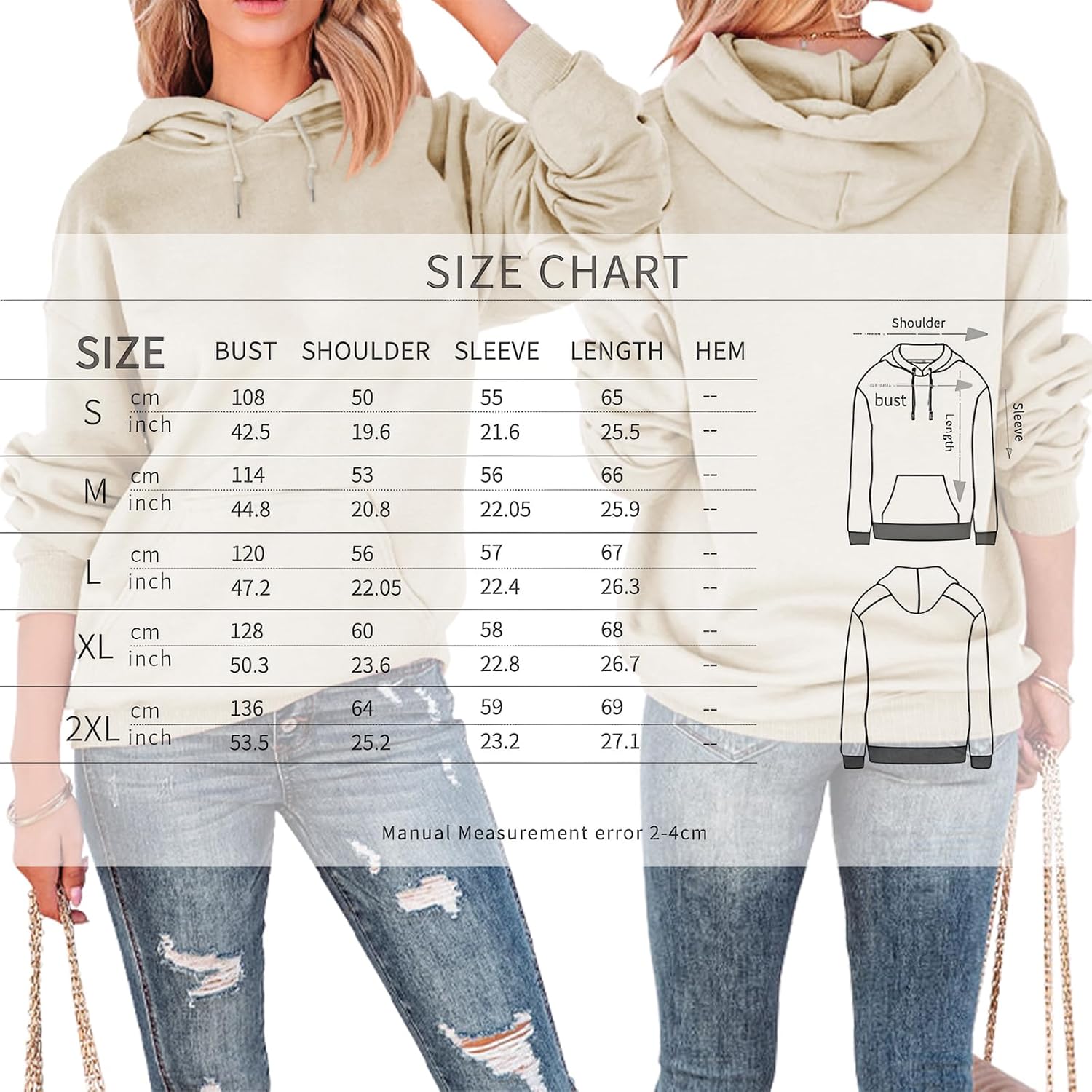 Christian Hoodies Love Like Jesus Hoodie Christian Sweatshirts for Women Faith God Religious Oversized Tops - Image 7