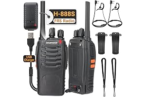 Walkie Talkies for Adults: Long Range, Rechargeable, Includes Earpieces
