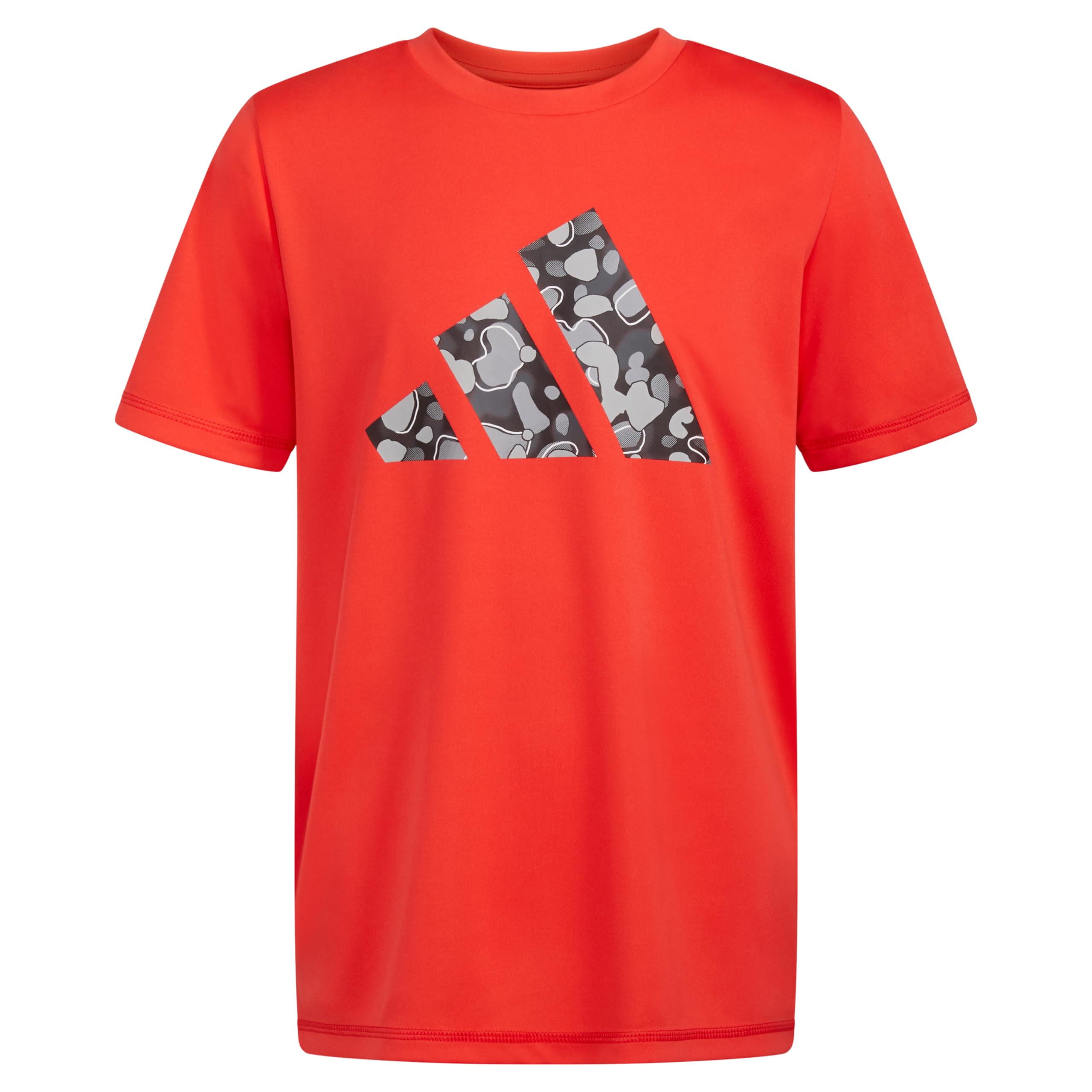 adidas Moisture-Wicking Athletic T-Shirt Bos Logo Short-Sleeve Tee Shirts T-Shirt Sportiva Traspirante Bos Logo T-Shirt a Maniche Corte Bambini e Ragazzi