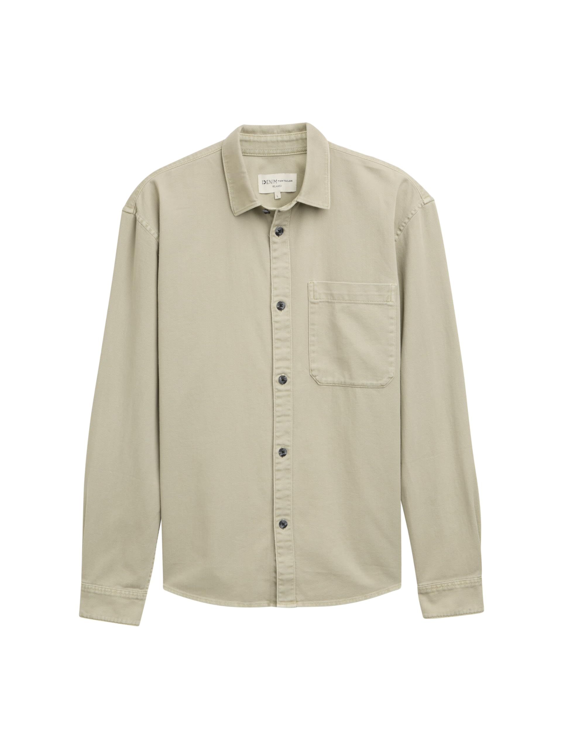 Tom Tailor Denim Herren 1045179 Relaxed Fit Gament Dye Overshirt Hemd (1er Pack)