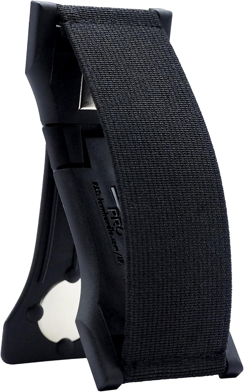 LOVEHANDLE PRO Premium Phone Grip - Elastic Phone Strap - Magnetic Phone Mount and Kickstand for Smartphone and Tablet - Black