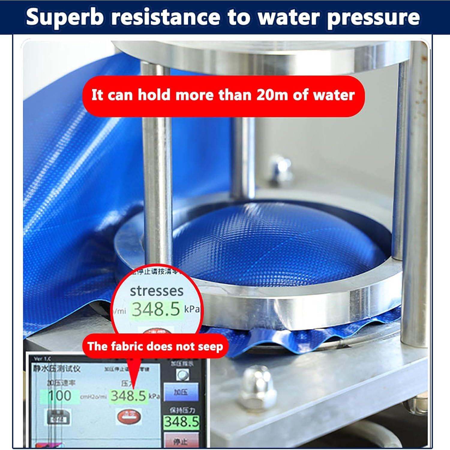 Cisterna de agua de acuicultura con soporte para hábitat de peces y tortugas al aire libre