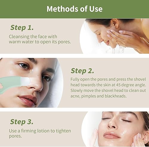 Miniatura 5 de Herramientas para quitar puntos negros, espátula facial, limpiador de espinillas, limpiador de poros, herramienta de limpieza profunda facial,