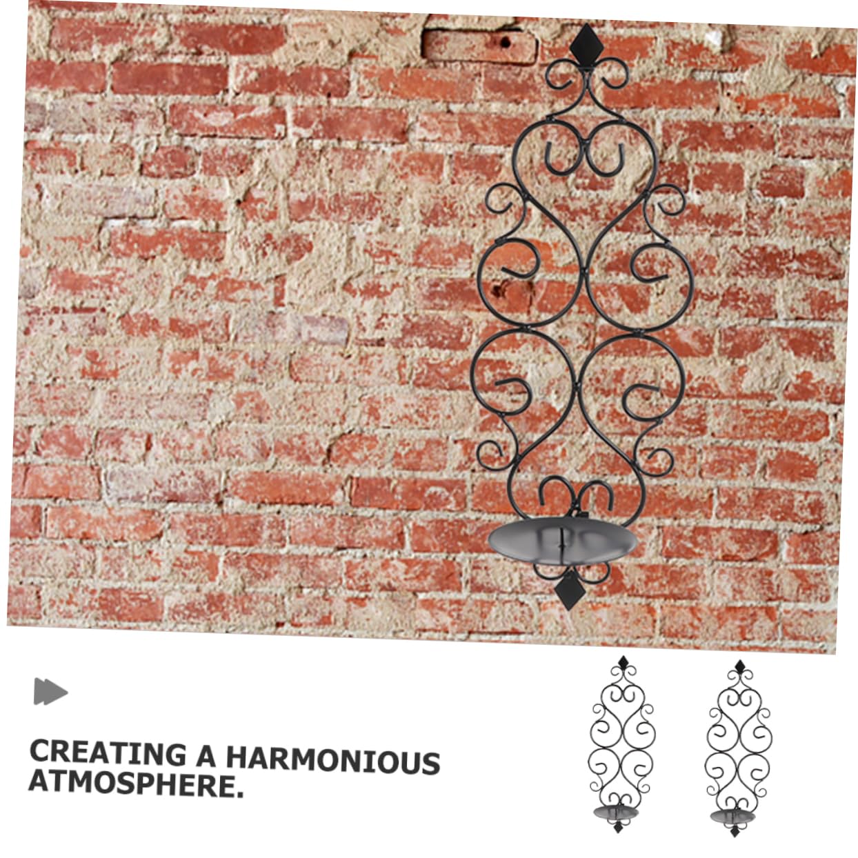 STOBAZA 2pcs Wall Candle Holders Elegant Leaf Design for Wall Decoration for Living Room Weddings and Rustic Farmhouse Decor