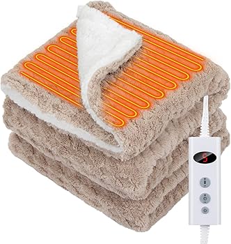 Amazon | GOHHME 電気毛布 掛け 敷き160×100cm 電気ひざ掛け 9つ